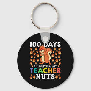 100 Tage, an denen ich meinen Lehrer führe, machen Schlüsselanhänger