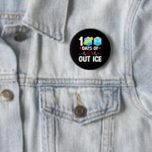100 Tage außerhalb der Eisfunny School Krankenschw Button (Beispiel)