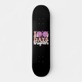 100 Tage Ball Brighter Disco 100. Schultag Skateboard (Vorne)
