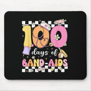100 Tage Band Aids School Krankenschwester 100. Ta Mousepad