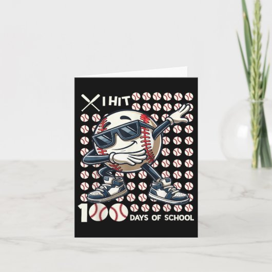 100 Tage Baseball Bat 100. Karte (Vorderseite)