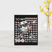 100 Tage Baseball Bat 100. Karte (Gelbe Blume)