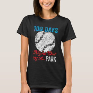 100 Tage Baseball Boy Fun Celebration St. T-Shirt