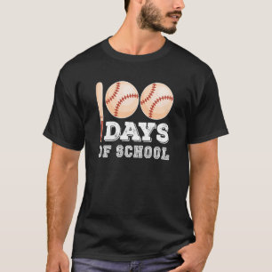 100 Tage Baseball Boy Fun Celebration St. T-Shirt