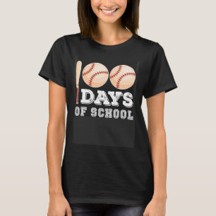 100 Tage Baseball Boy Fun Celebration St. T-Shirt