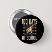 100 Tage Baseball Dab 100 Tage Jungen Button (Vorne & Hinten)