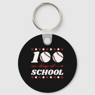 100 Tage Baseball Liebhaber der Schule Schlüsselanhänger