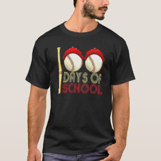 100 Tage Baseballlehrer Kinder 100 Tage T-Shirt