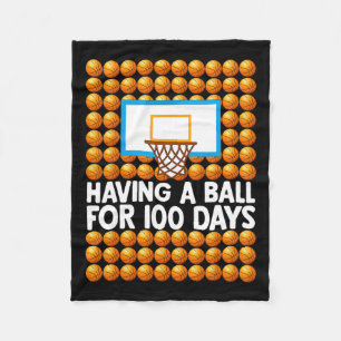 100 Tage Basketball in der Schule 100 Tage Ballen Fleecedecke