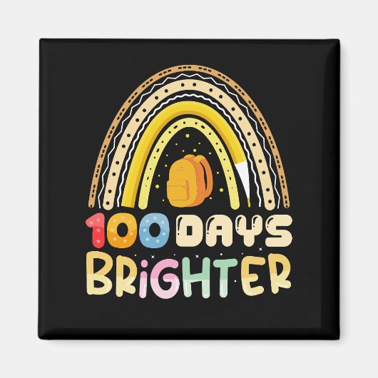 100 Tage Belletag 100. Schullehrer Magnet (Vorne)
