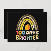 100 Tage Belletag 100. Schullehrer Postkarte (Vorne/Hinten)