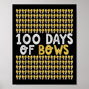 100 Tage Bows Coquette 100. Schulbow Poster