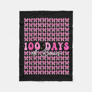 100 Tage Bows Coquette 100. Schultag Fleecedecke