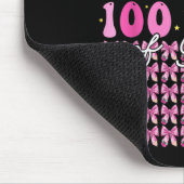 100 Tage Bows Coquette 100. Schultag Mousepad (Ecke)