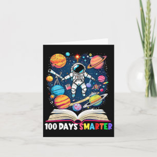 100 Tage cleverer 100. Schulastronauten-Wellness-C Karte