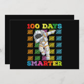 100 Tage cleverer Astronaut 100. Schultag Einladung (Vorne/Hinten)