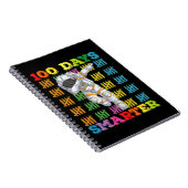 100 Tage cleverer Astronaut 100. Schultag Notizblock (Rechte Seite)