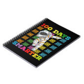 100 Tage cleverer Astronaut 100. Schultag Notizblock (Linke Seite)