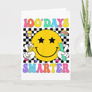 100 Tage cleverer Lehrer Jungen Mädchen Kinder 100 Karte