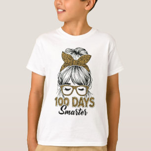100 Tage cleverer Lehrer Leopardendruck Schleife S T-Shirt