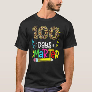 100 Tage cleverer Leopard-Lehrer 100. Scho-Tag T-Shirt