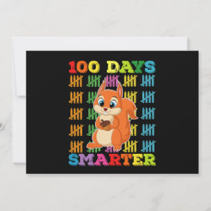 100 Tage cleveres Eichhörnchen 100. Schultag Einladung