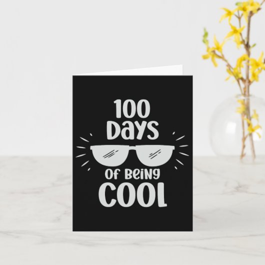 100 Tage Cool 1 Karte (Gelbe Blume)