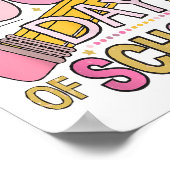 100 Tage Coquette Bow Schule 100 Tage Poster (Ecke)