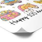100 Tage Coquette Schule Lehrer Kinder Poster (Ecke)