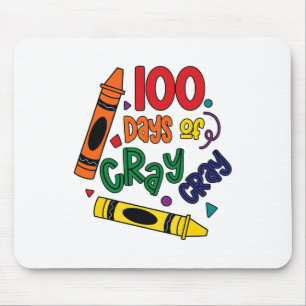 100 Tage Cray Cray Spaß glücklich 100 Tage der Sch Mousepad