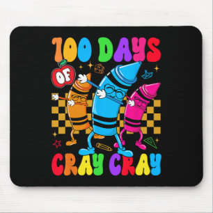 100 Tage Cray of School Teacher Boys Girls Mousepad