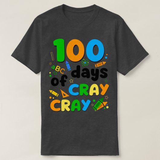 100 Tage Cray Pencils Cray 1 T-Shirt (Design vorne)