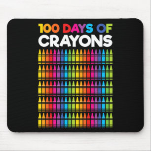 100 Tage Crayons für Mädchen Kinder 100 Tage SC Mousepad