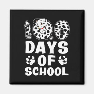 100 Tage Dalmatiner der Schule Dog Boys Girls 100 Magnet