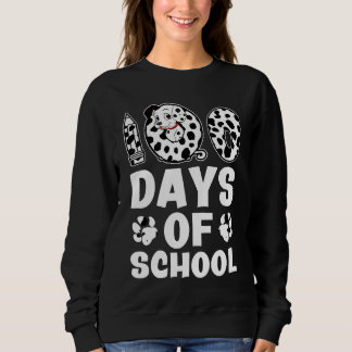 100 Tage Dalmatiner der Schule Dog Boys Girls 100 Sweatshirt