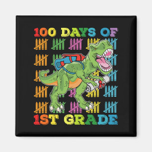 100 Tage der 1. Klasse T-Rex Dinosaurier-Schule Magnet