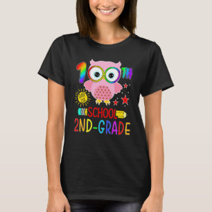 100 Tage der 2. Klasse Süße Eule 100. Schultag T-Shirt