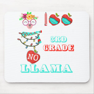 100 Tage der 3. Klasse keine Probllama Llama Lehre Mousepad