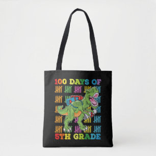 100 Tage der 5. Klasse T Rex Dinosaur Schule Tasche