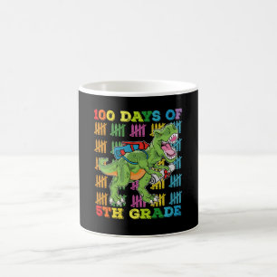 100 Tage der 5. Klasse T-Rex-Dinosaurier-Schule Kaffeetasse