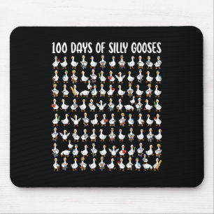 100 Tage der albernen Gänse Lustiger 100. Schultag Mousepad