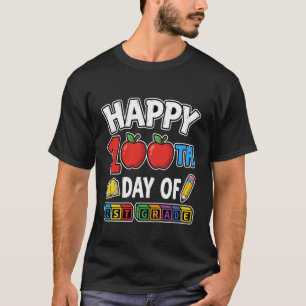 100 Tage der ersten Klasse Glücklicher 100. Schult T-Shirt