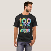 100 Tage der Gefärbte Krawatte der Schule 100. Sch T-Shirt (Vorne ganz)