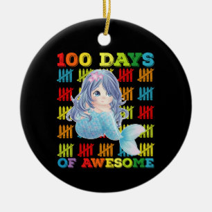 100 Tage der großartigen Meerjungfrau 100. Schulta Keramik Ornament