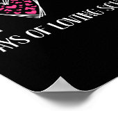 100 Tage der liebenden Schule 100. Schultag Poster (Ecke)