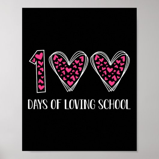 100 Tage der liebenden Schule 100. Schultag Poster (Vorne)