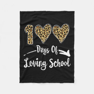 100 Tage der liebenden Schule Fleecedecke