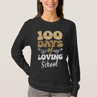 100 Tage der liebenden Schule Leopard 100. Tag Leh T-Shirt