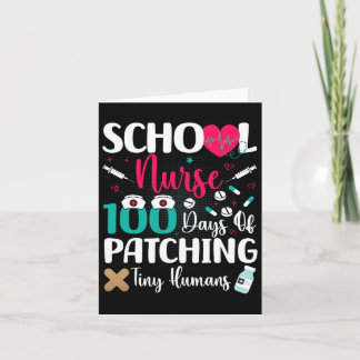 100 Tage der Patching winy humans School Nurse Karte