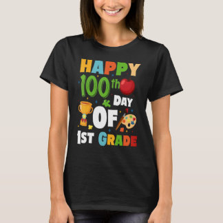 100 Tage der Schule 1. Klasse glücklich 100. Tag d T-Shirt